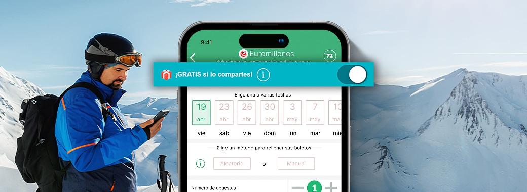 GRATIS si compartes: 130 millones en Euromillones